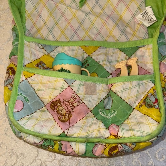 Vintage 1983 Cabbage Patch Kids Diaper Bag Sippy Cup Fork And Spoon - Picture 6 of 15